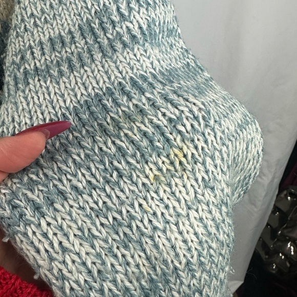 Vintage Classic Elements knitted by hand snowflake cable knit cardigan size L - Picture 2 of 8